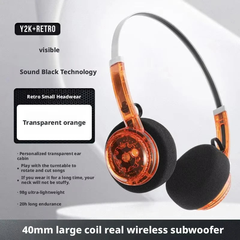 Retro Over-Ear Wireless Bluetooth Headphones - Retro Look With Modern Tech