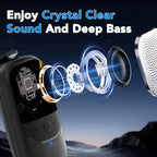 Mini Wearable Bluetooth Speaker Speakers Built-in ENC Mic