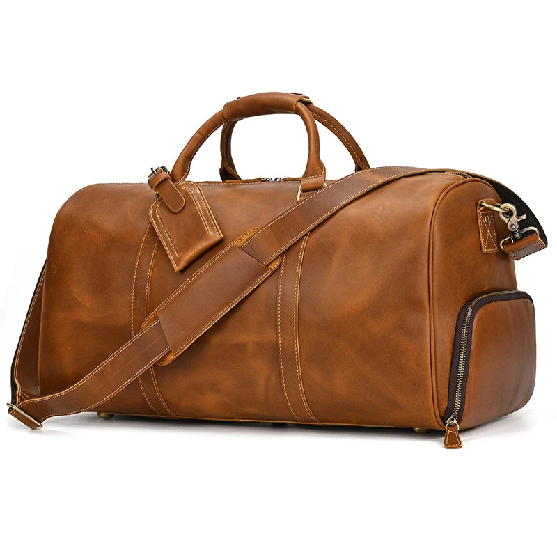 Luxury Genuine Leather Travel Bag