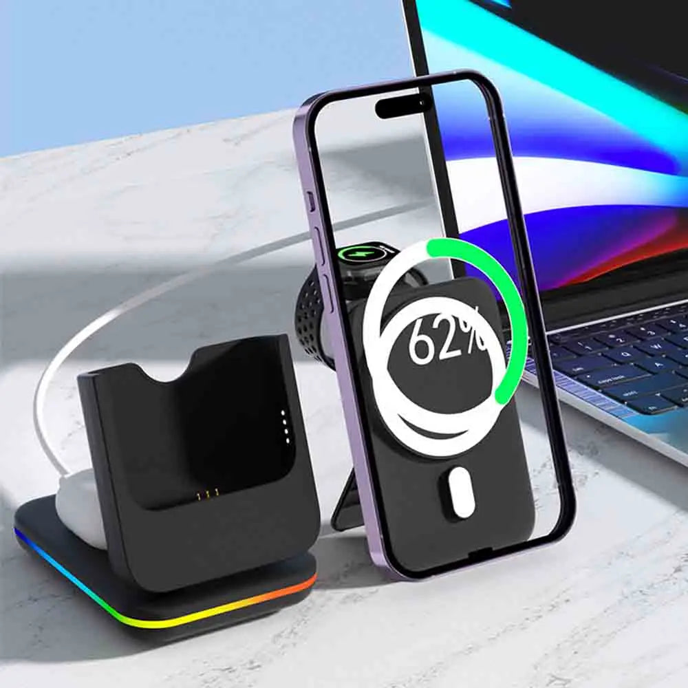 Buy 1 Get 1 Half Price - Portable 3 in 1 Wireless Charging Station for iPhone, Airpods & iWatch