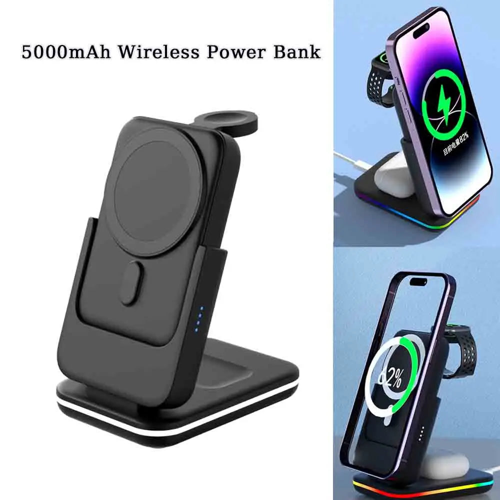 Buy 1 Get 1 Half Price - Portable 3 in 1 Wireless Charging Station for iPhone, Airpods & iWatch