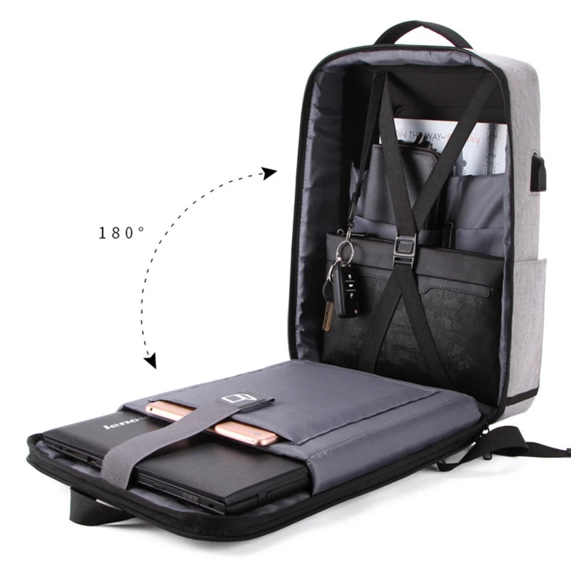 Hard Shell Anti-theft Backpack With Built In Combination Lock
