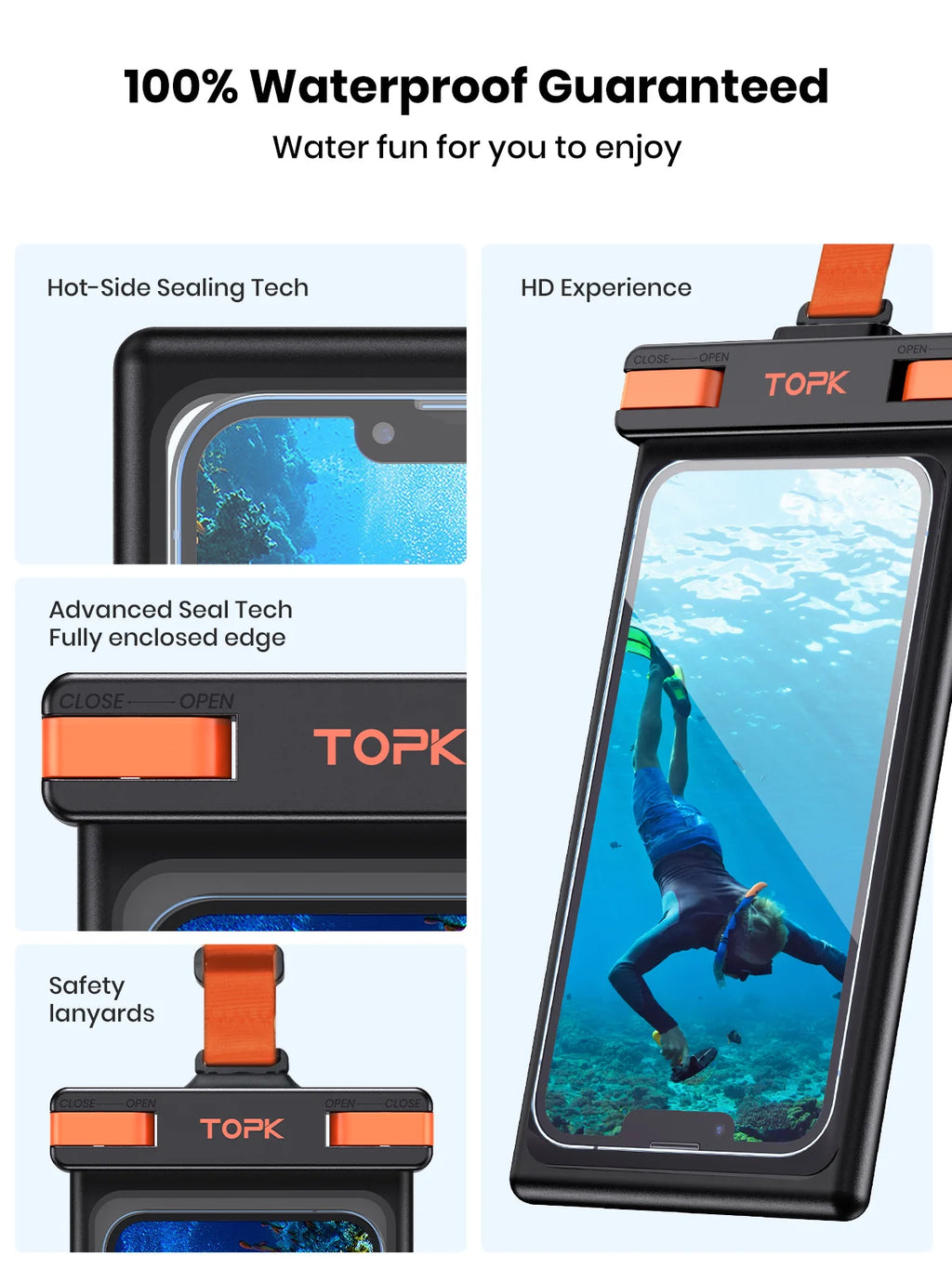 Waterproof Phone Case - Phones Up To 7"