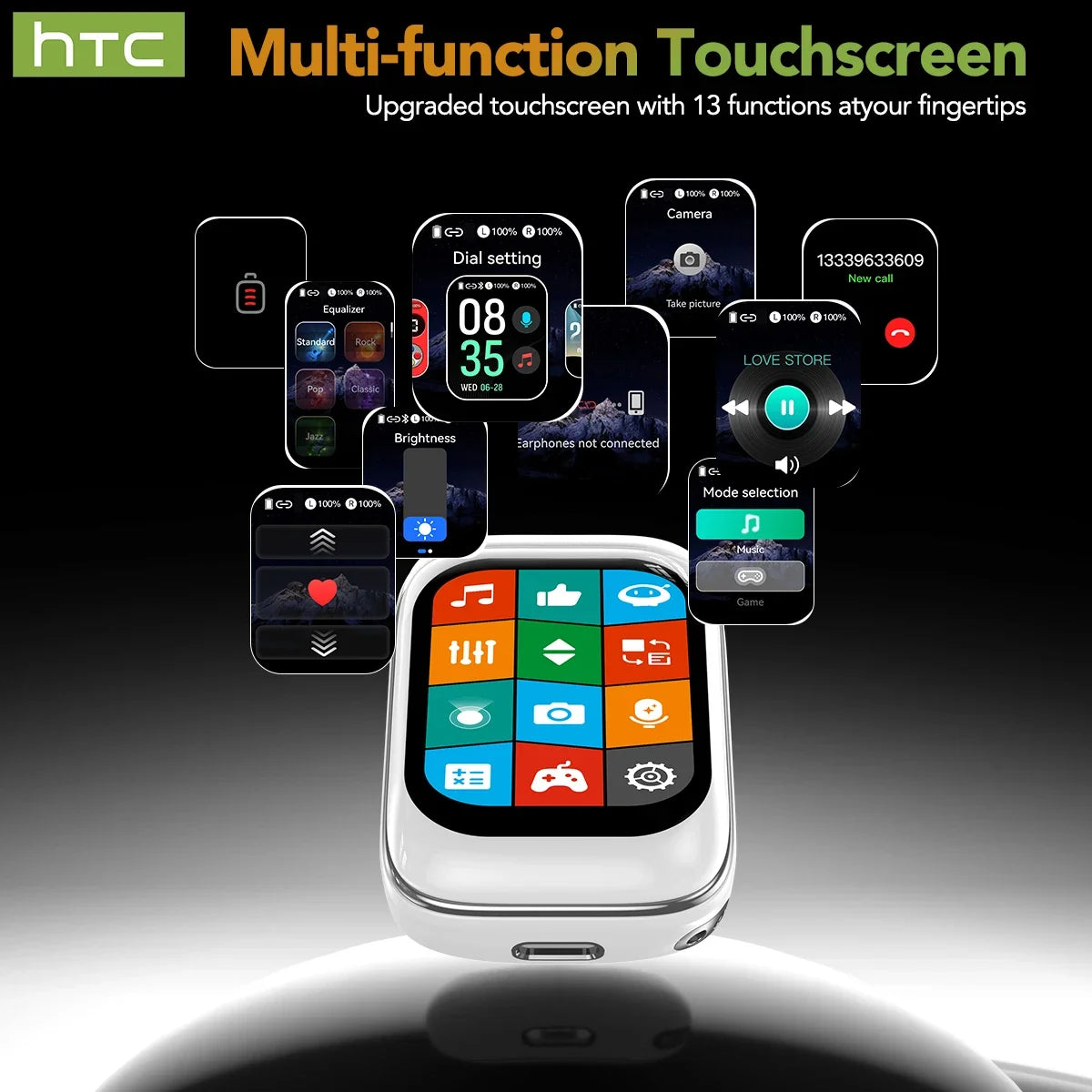 Ultra HD Screen AI Translator Earbuds