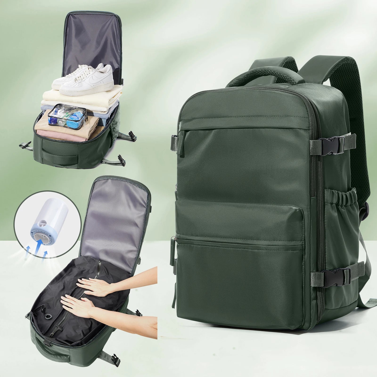 Vacuum Compression Travel  Backpack