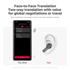 Bluetooth Wireless Headphones With AI Voice Translator