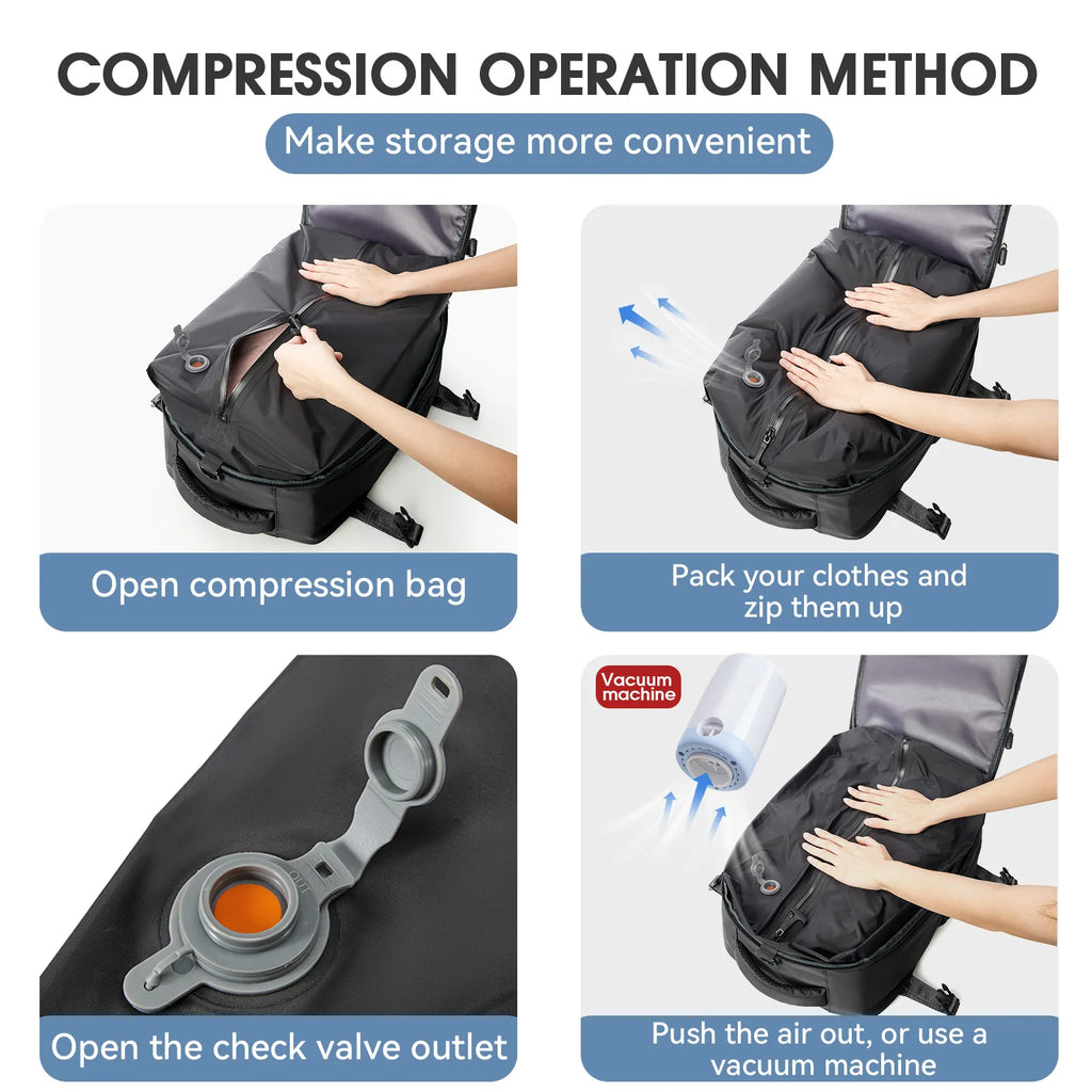 Vacuum Compression Travel  Backpack