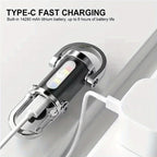 Powerful Mini Waterproof Rechargeable Keychain Flashlight