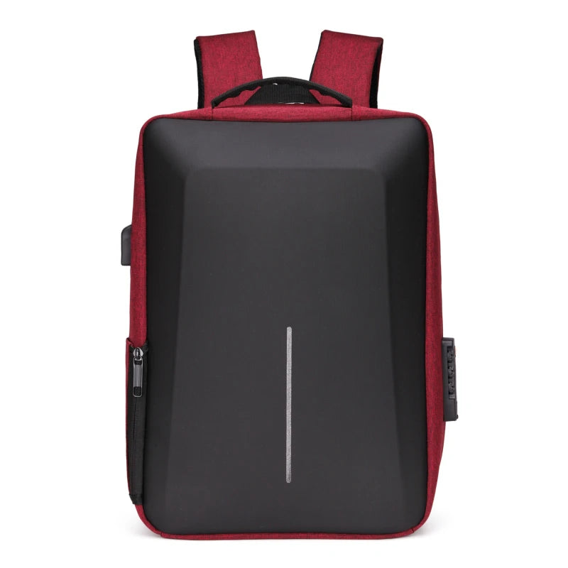 Hard Shell Anti-theft Backpack With Built In Combination Lock
