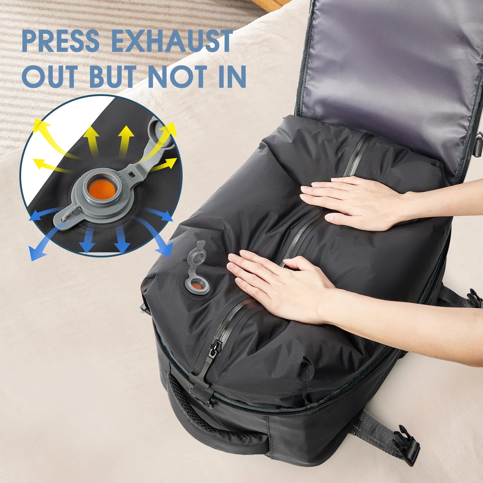 Vacuum Compression Travel  Backpack