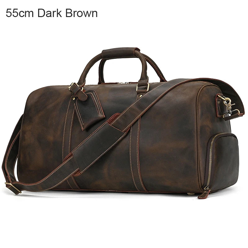 Luxury Genuine Leather Travel Bag