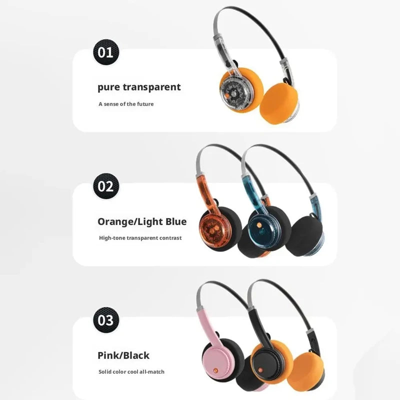 Retro Over-Ear Wireless Bluetooth Headphones - Retro Look With Modern Tech