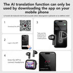 Bluetooth Wireless Headphones With AI Voice Translator