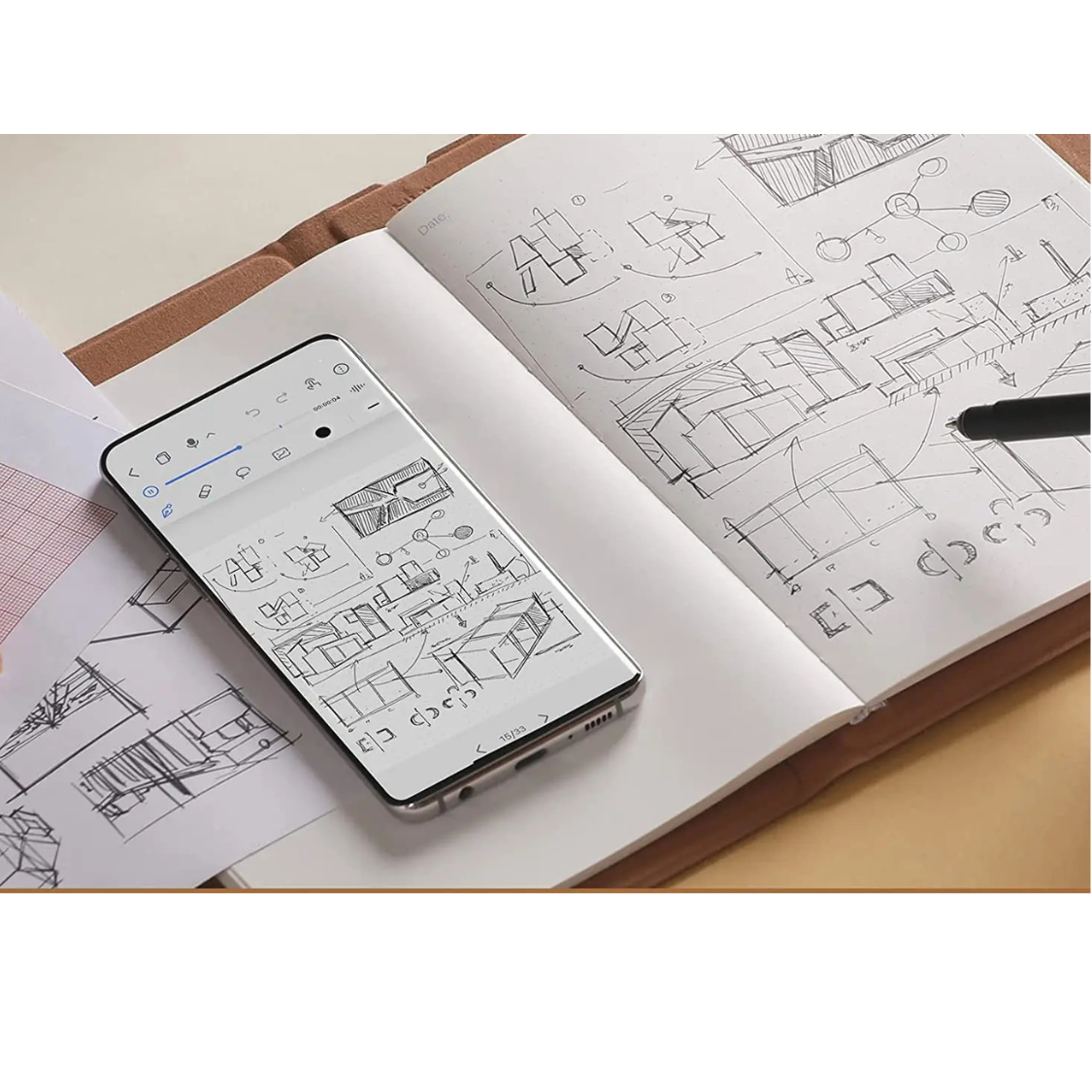 Smart Notebook - Digital Writing Notepad With 50 Pages